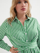 Load image into Gallery viewer, The Stripe Cotton Shirt Dress