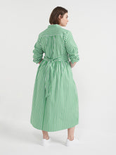 Load image into Gallery viewer, The Stripe Cotton Shirt Dress