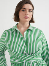 Load image into Gallery viewer, The Stripe Cotton Shirt Dress
