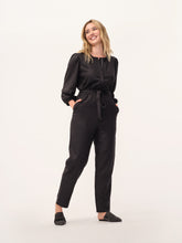 Load image into Gallery viewer, The Belted Linen Blend Jumpsuit
