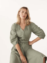 Load image into Gallery viewer, The V-Neck Flared Cotton Dress
