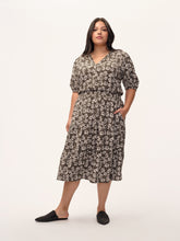 Load image into Gallery viewer, The Gathered Waist Floral Dress
