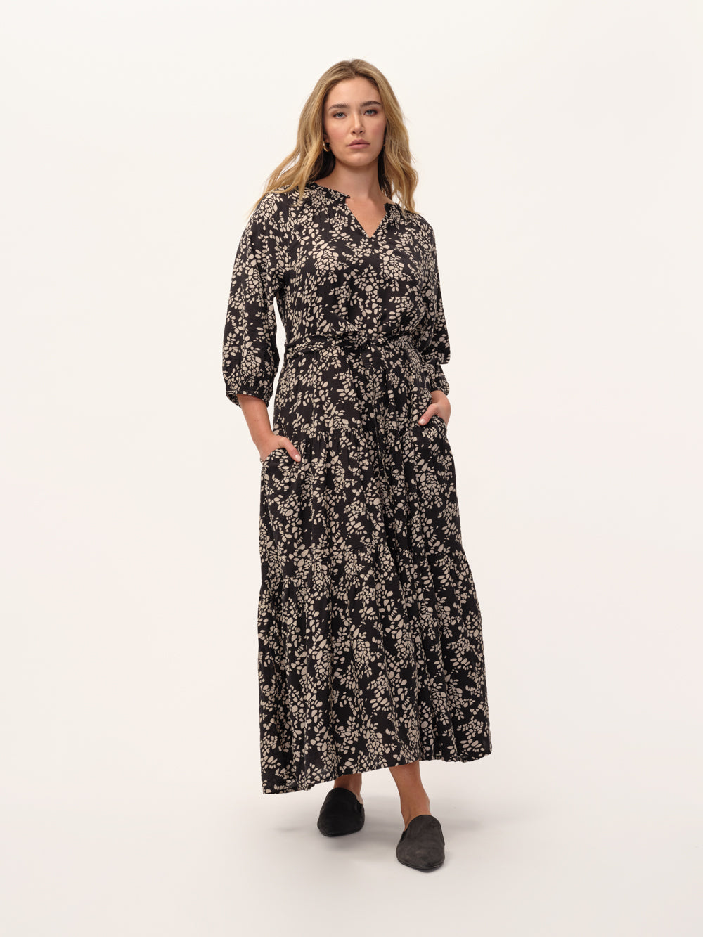 The Romantic Vintage Print Maxi Dress