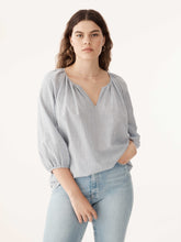 Load image into Gallery viewer, The Cropped Sleeve Cotton Blouse
