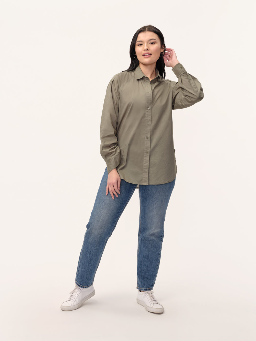 The Relaxed Cotton Button-Down Shirt