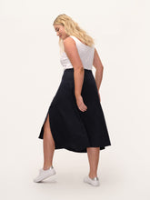 Load image into Gallery viewer, The Asymmetrical Button Wrap Skirt
