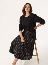 Load image into Gallery viewer, The Spotted Pleat Midi Skirt
