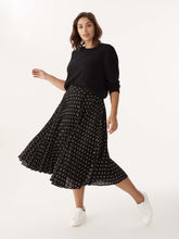 Load image into Gallery viewer, The Spotted Pleat Midi Skirt
