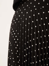 Load image into Gallery viewer, The Spotted Pleat Midi Skirt
