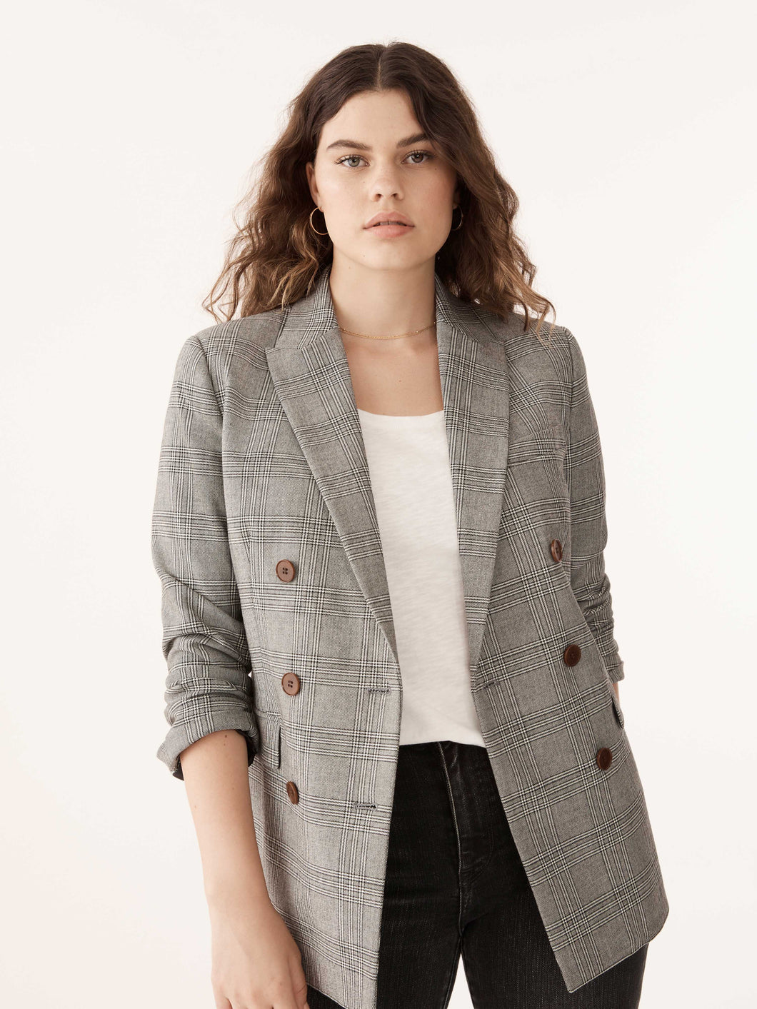 The Relaxed Check Blazer