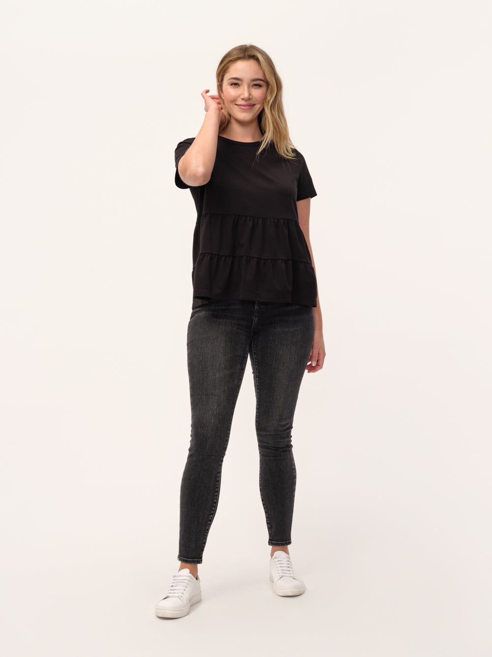 The Tiered Cotton Blend Tee